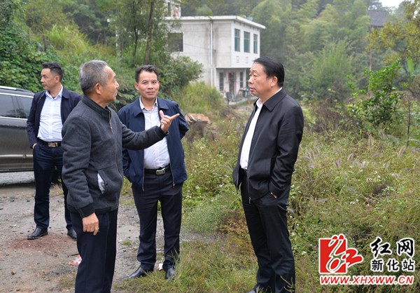 朱前明调研琅天公路郭石公路项目建设