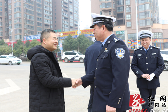 祁阳大年初一陈志标走访慰问坚守岗位的政法一线干部职工