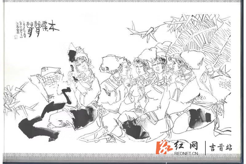 《田儒笔风情画——苗家清歌》,记录下了当地古老的苗族民俗文化