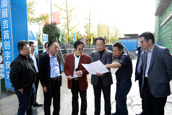 州人大常委会副主任刘小刚一行在湘西妇儿医院建设工地调研11月1日