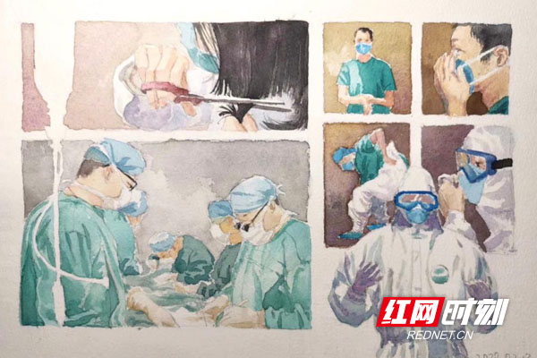 穿防护服的一线医生,有手术台上一丝不苟的医生,你们都是全中国人民的