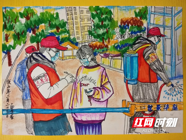 湘郡社区志愿者分队开始24小时值守,对进出人员进行信息登记,对小区
