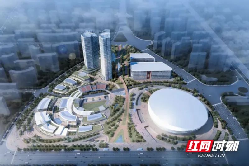 长沙沙湾国际体育中心建设效果图.供图/长沙市体育局