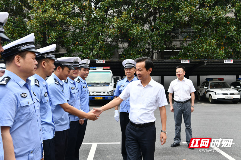 津市市委书记傅勇一行调研交警大队_区县市_常德站