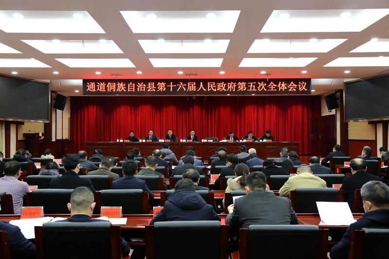 县十六届人民政府五次全体会议召开_通道资讯_通道新闻网