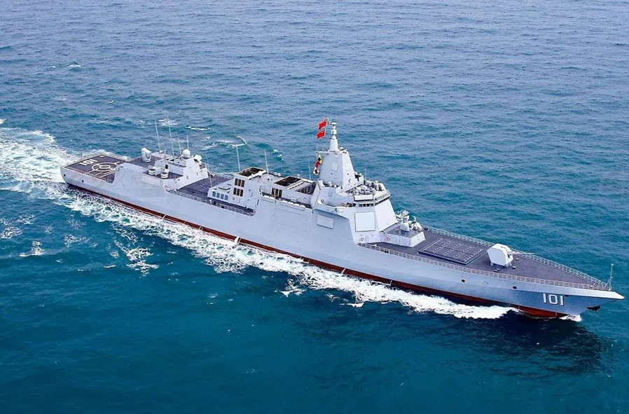 红网时刻 055型导弹驱逐舰开启了中国海军全新的"大驱(大型驱逐舰)"