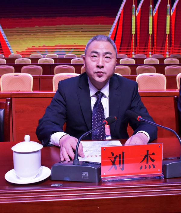 (市委副书记,市长刘杰宣布大会临时党组名单)
