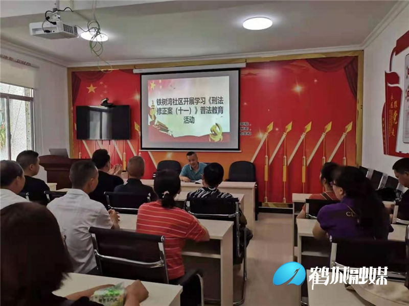 我为群众办实事】铁树湾社区开展《刑法修正案(十一》普法教育活动
