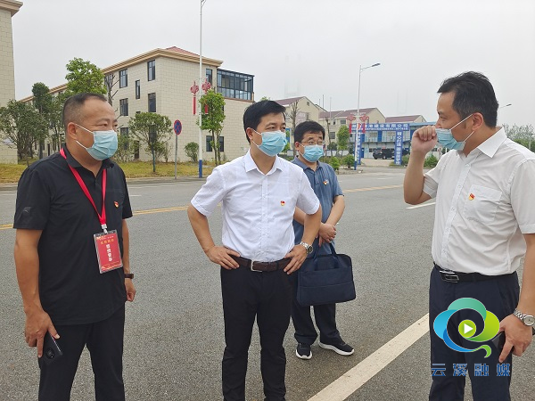 彭伟一行先后来到基隆村枫桥湖花园还建点,陆城老街和黄淑烈士故居等