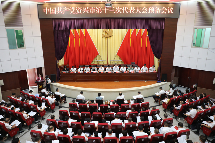杨理诚主持资兴市第十三次党代会预备会议