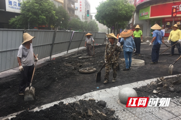 邵阳市城区中心路提质改造  预计10号恢复通行