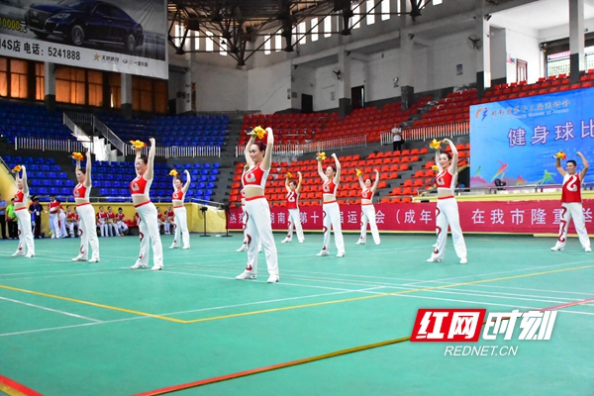 省运会(成年组)健身球开赛 邵阳队斩获该项目首金