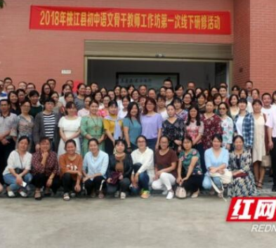 桃江举办2018初中语文骨干教师工作坊第一次集中研修活动