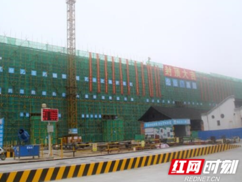 中茶安化茶厂改扩建项目新建主体厂房封顶