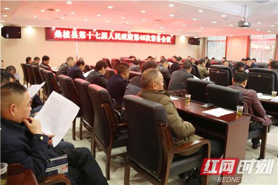 桑植县政府第46次常务会议召开
