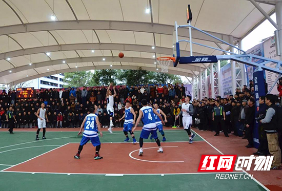 湘鄂边老苏区第二十一届“贺龙杯”篮球友谊赛开幕