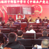 水东镇召开脱贫攻坚考核调度会暨12月份党建例会