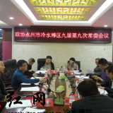 区政协召开九届第九次会议常委会