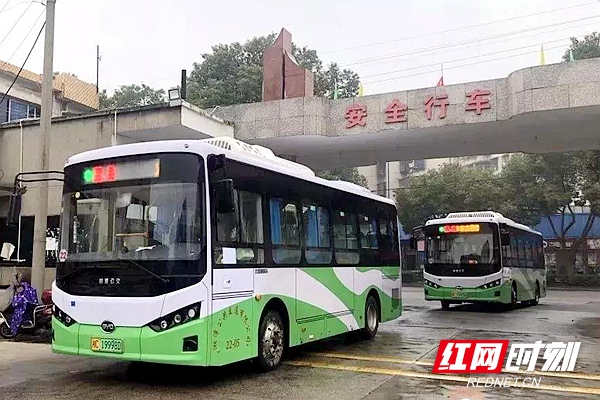 湘潭22路純電動公交車上線運營 配備主動安全防禦系統