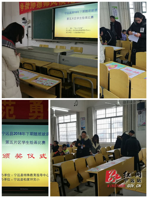 宁远县举行融合教育第五片区随班就读学生绘画比赛