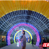 湘潭举办新春灯展 百组灯光造型寻“年味”