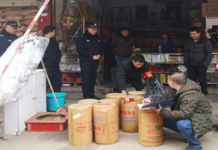 桥江镇吹响烟花爆竹“打非治违”专项整治行动冲锋号