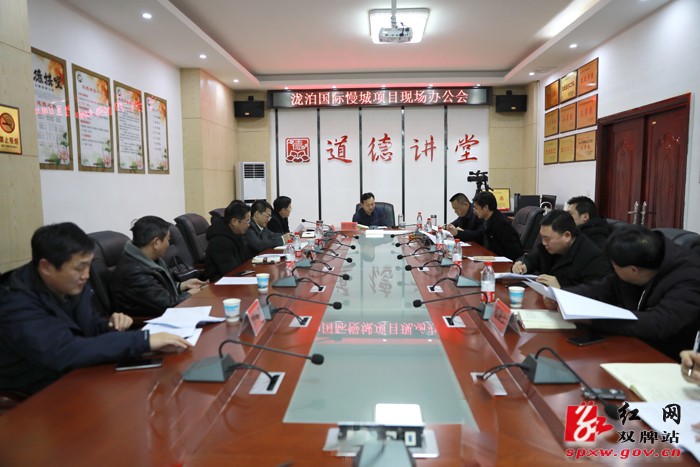 现场办公 推进泷泊国际慢城项目建设