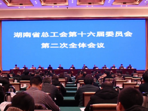 视频丨湖南省总工会十六届二次全会召开  凝聚广大职工力量再立新功