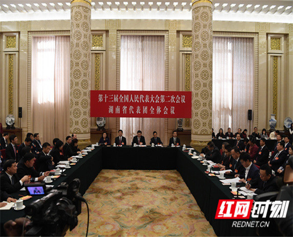 湖南代表团举行第四次全体会议并向中外媒体开放