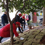 爱绿护绿播撒文明 社区党员助力蓝天保卫战