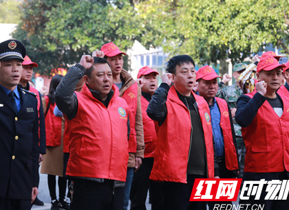 讲“文明”说“平安” 雁峰区岳屏镇“衡阳群众”在行动