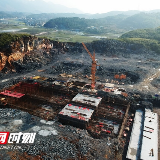 江华：涔天河水厂厂房建设如火如荼