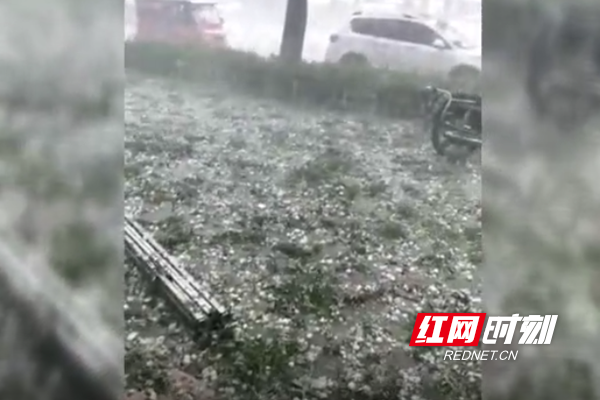 实拍！邵阳县遭遇暴雨冰雹袭击