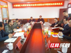 明阳智能风电项目落户大通湖