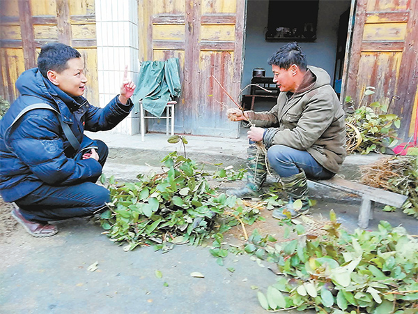 石之光在堙上村走访种植户