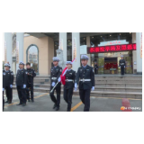 华容交警大队举行搬迁后首次升国旗仪式
