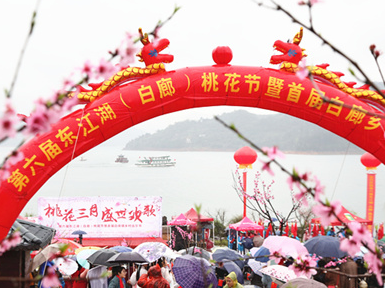 第六届东江湖（白廊）桃花节暨首届白廊镇乡村音乐节开幕