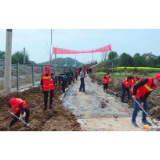【文明实践在华容】县住建系统40多名党员在石伏社区义务植树