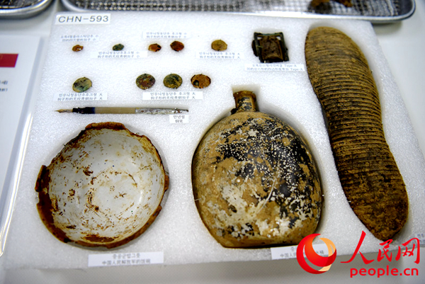 图为中国人民志愿军烈士相关遗物。夏雪摄