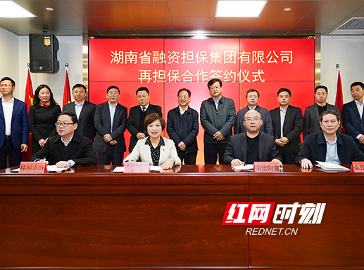 湖南省融资担保集团与9家融资担保机构合作签约