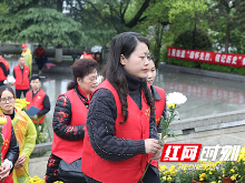 石鼓区：清明祭英烈 共营文明风