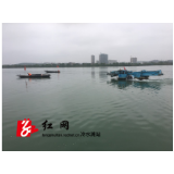 冷水滩：湘江河道漂浮物清理 保护饮用水源地