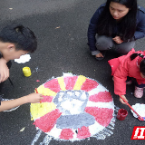 小区党员来报到 “井”上添花文明行
