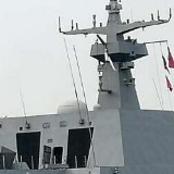 参加多国海军活动的首艘外国军舰抵达青岛
