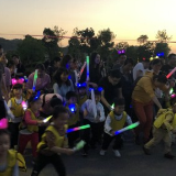 点亮快乐童年 长沙岳麓一幼开展亲子荧光夜跑