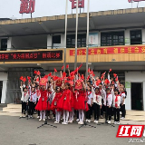 谢林港镇学校举行“我为祖国点赞”朗诵活动