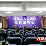 双牌县人民法院召开扫黑除恶专项斗争新闻发布会