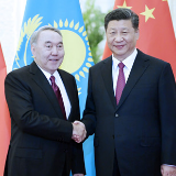 习近平会见哈萨克斯坦首任总统