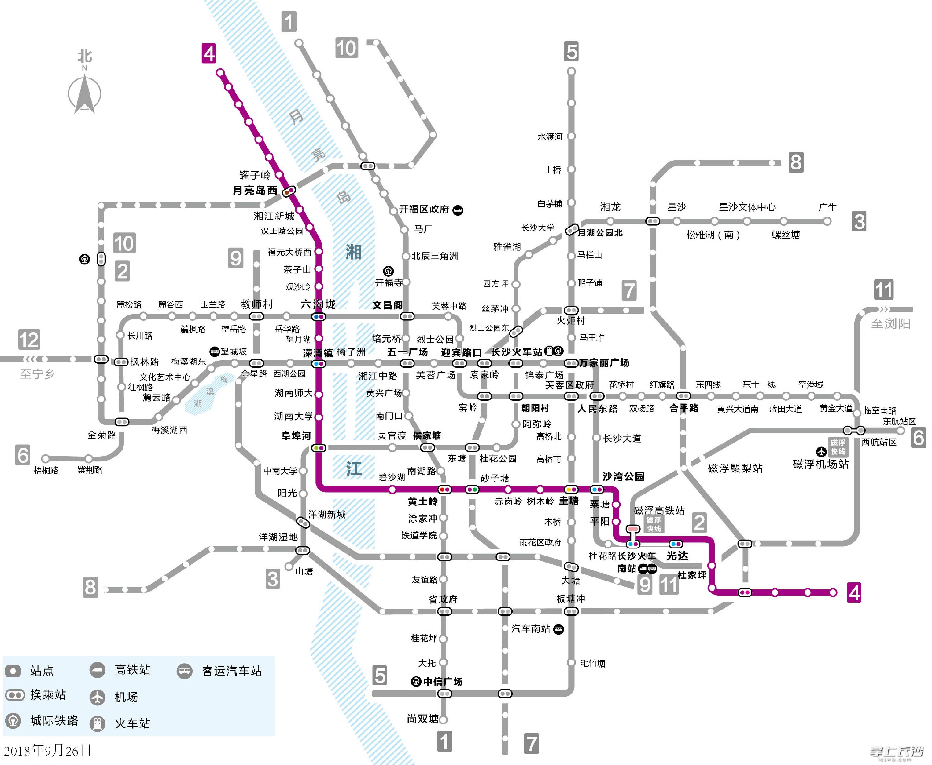 地铁4号线地图图片