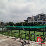 宁远县首个五人制笼式足球场即将建成投入使用